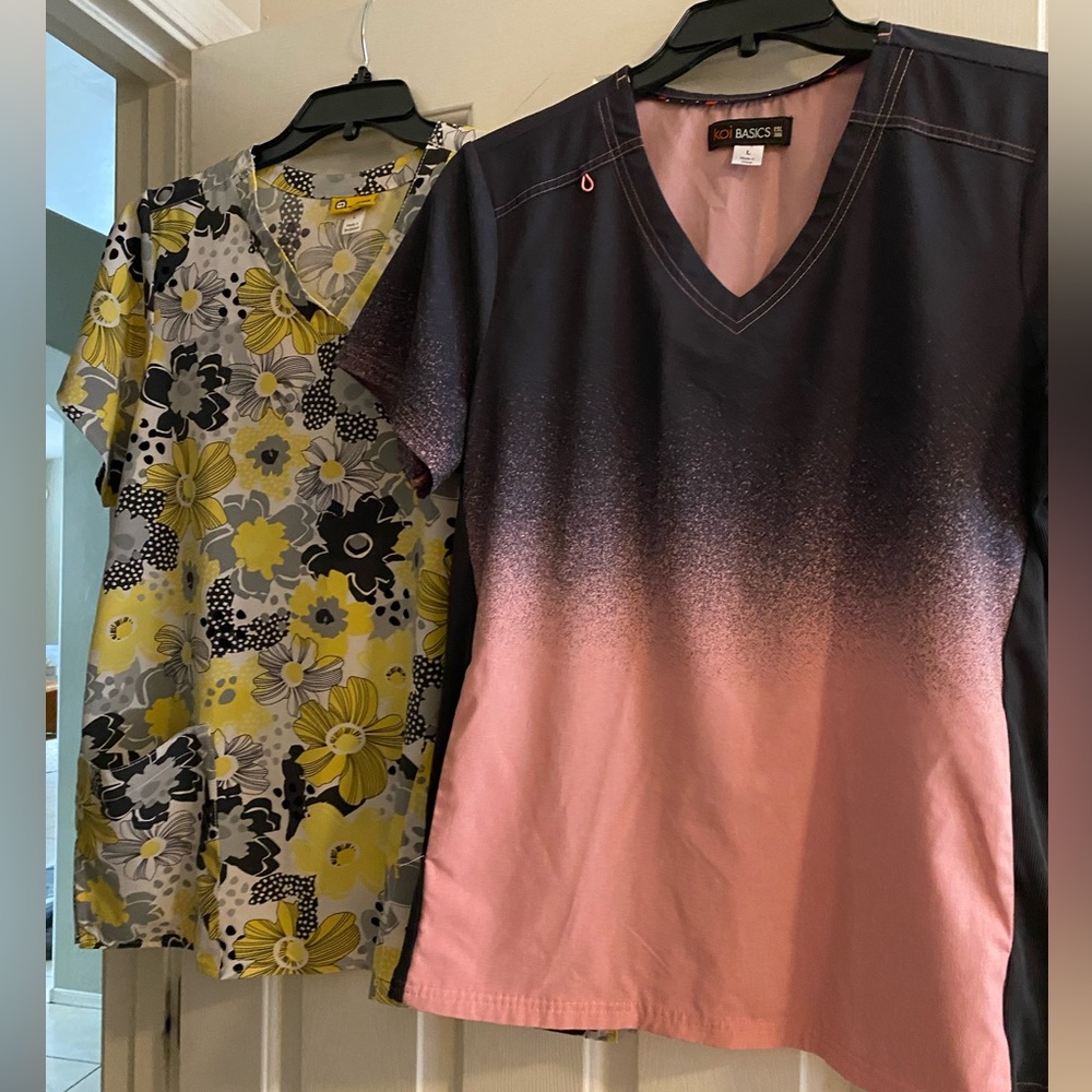 Large scrub tops